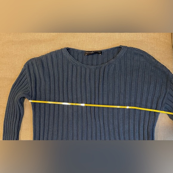 Peruvian Connection Rowe Ribbed Sweater In Blue Size S - Picture 15 of 15